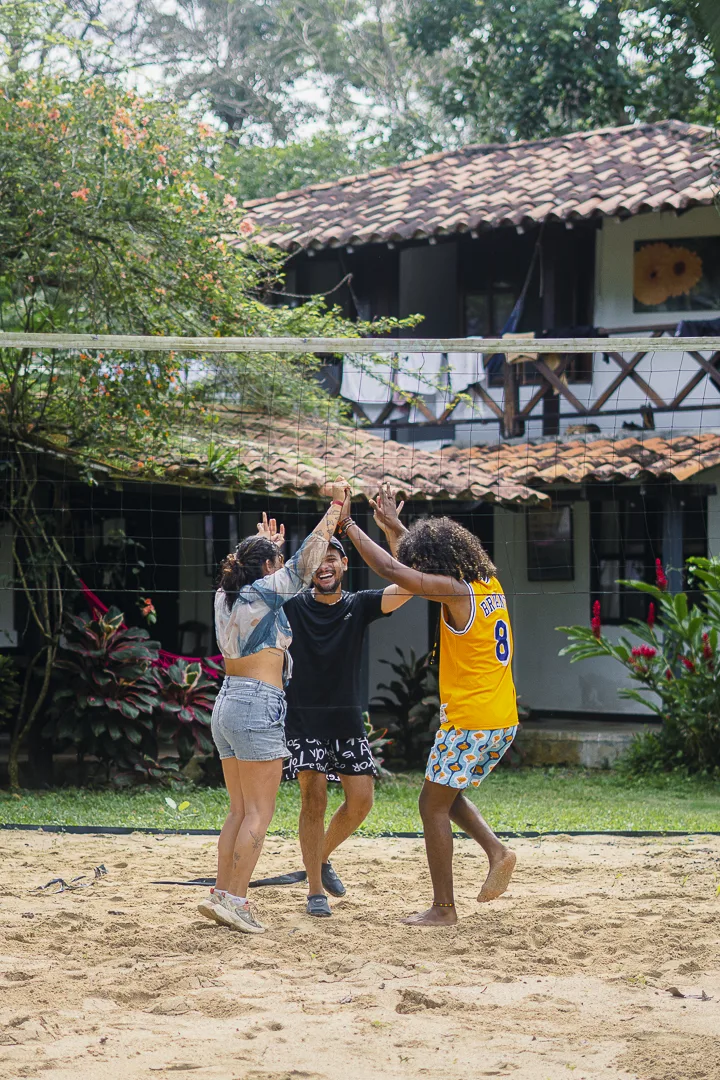 Beach volleyball, a youthful vibe